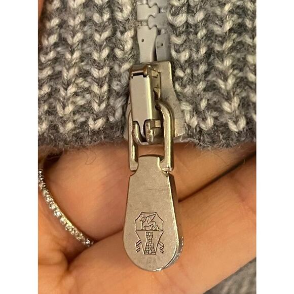 Brunello Cucinelli  Cashmere Vanisé English Rib Cardigan w/Zipper IT 62 US XXL - Picture 11 of 14